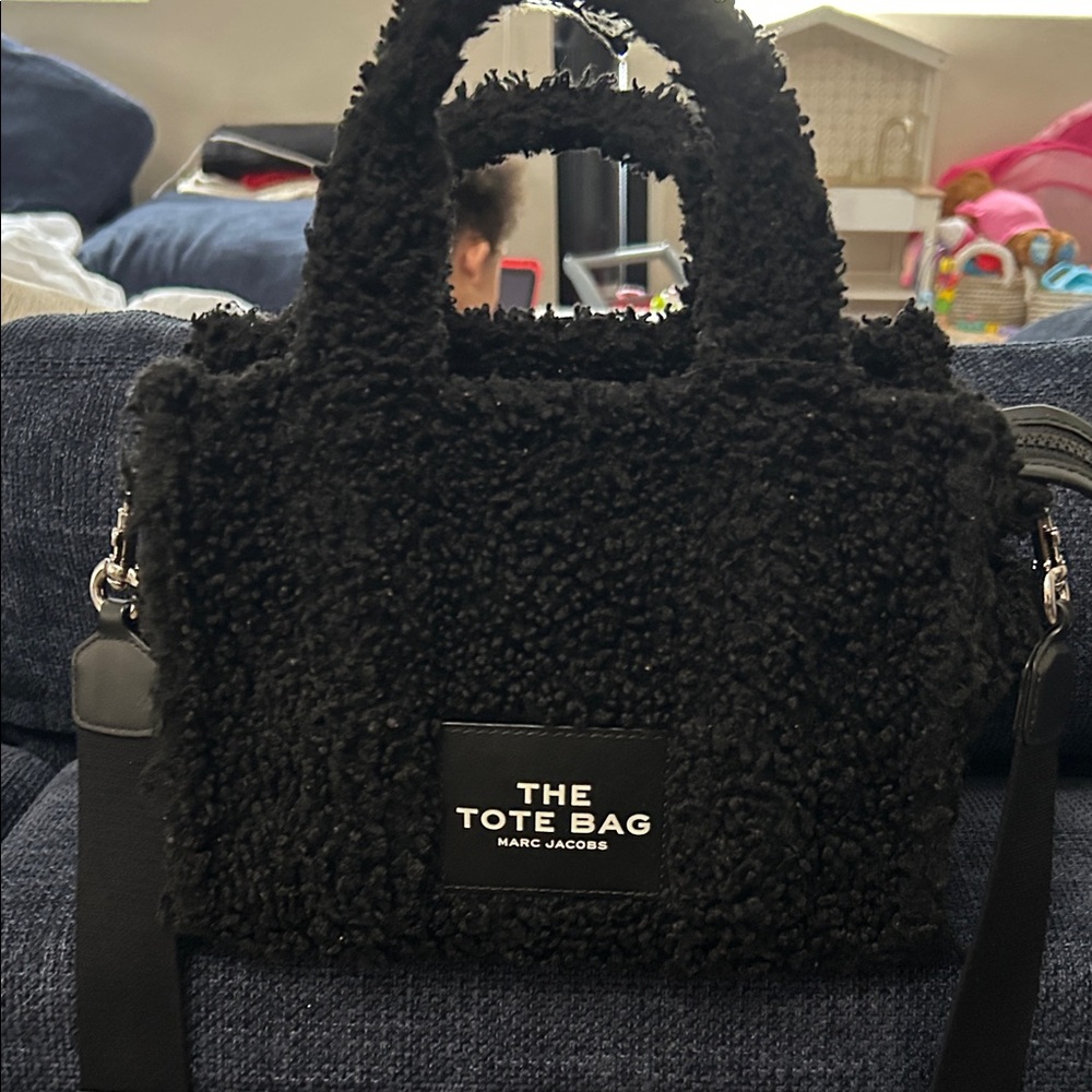 Marc Jacobs Black Textured Tote Bag